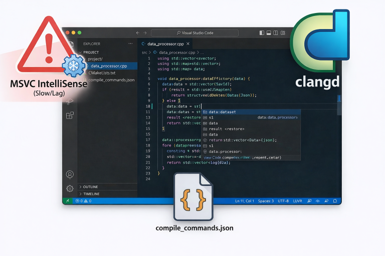 使用 clangd 代替 MSVC 的 IntelliSense
